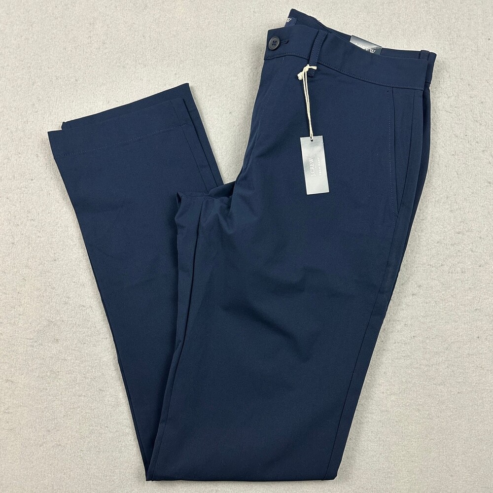 J.Crew Pants Men 32 Navy Blue Solid Slim Tech Chino Flex Performance Breathable